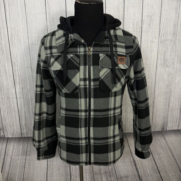 Buffalo David Bitton Other - Buffalo Outdoors Workwear Men's Medium Multicolor Plaid Fleece Full Zip Jacket
